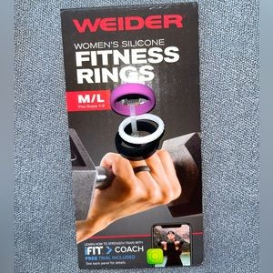 Weider Fitness rings womens sz M/L NIB NWT